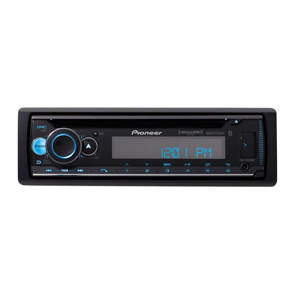 Pioneer DEH-S6220BS Single-DIN CD Receiver with Bluetooth, SiriusXM Ready