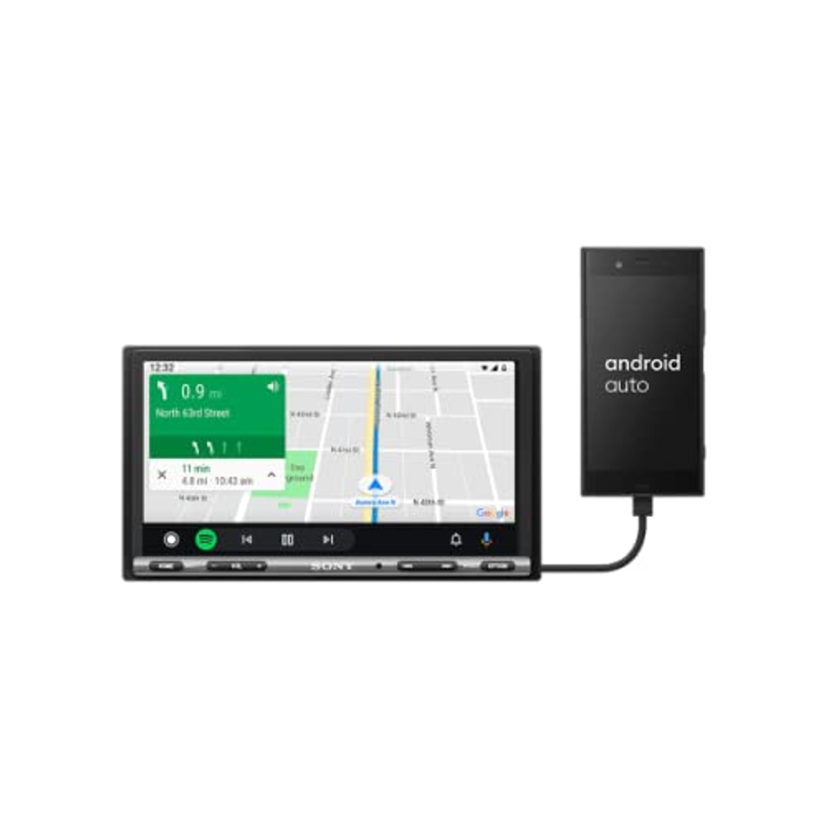 Refurbished Sony XAV-AX3200 6.95" Touchscreen Media Receiver