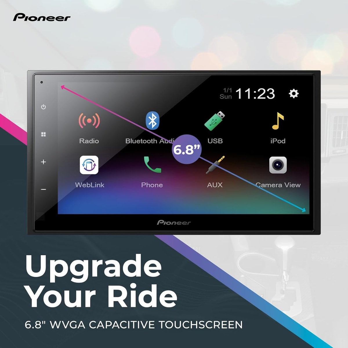 Refurbished Pioneer DMH-342EX 6.8" Touchscreen Multimedia Receiver