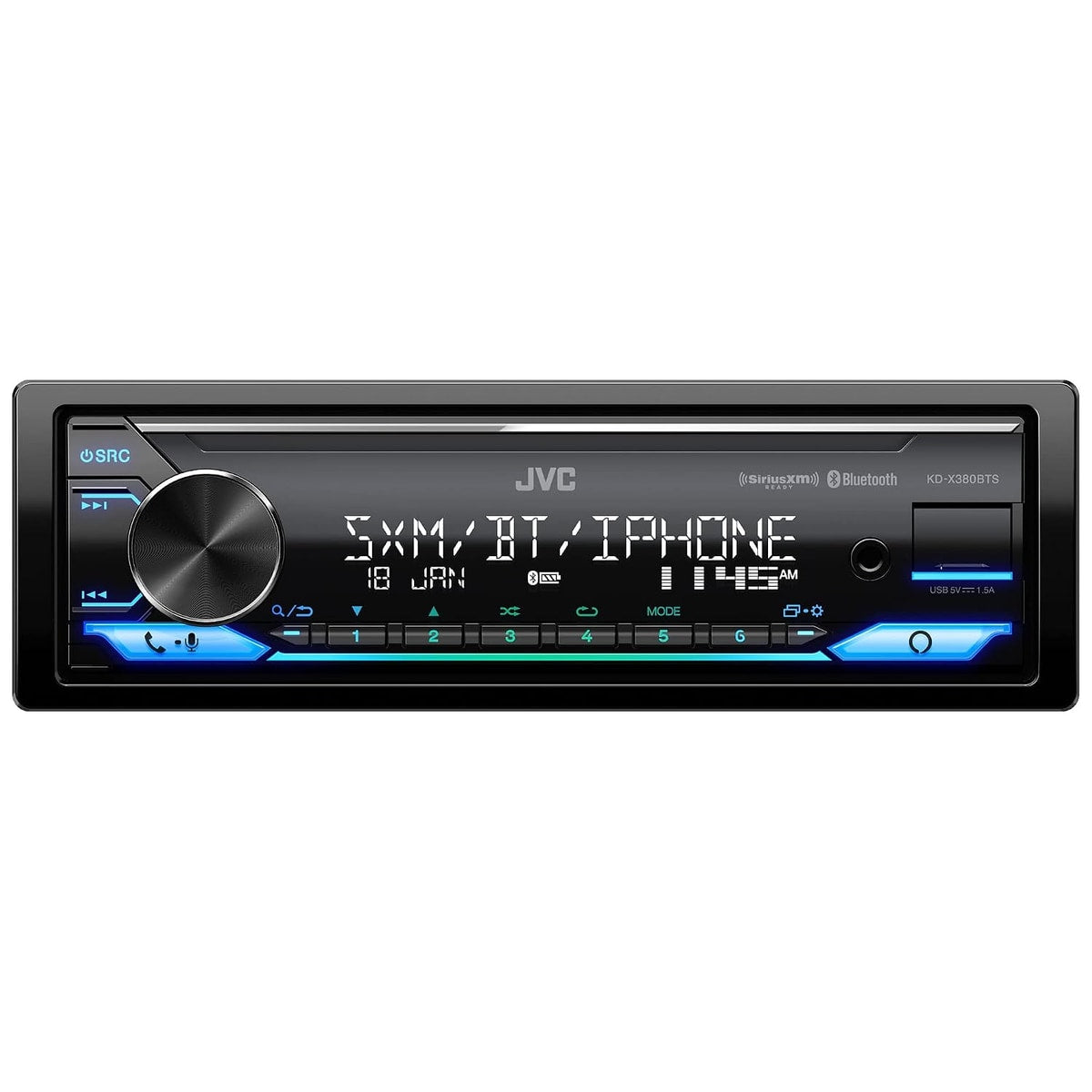 Refurbished JVC KD-X380BTS Single-DIN Digital Media Receiver