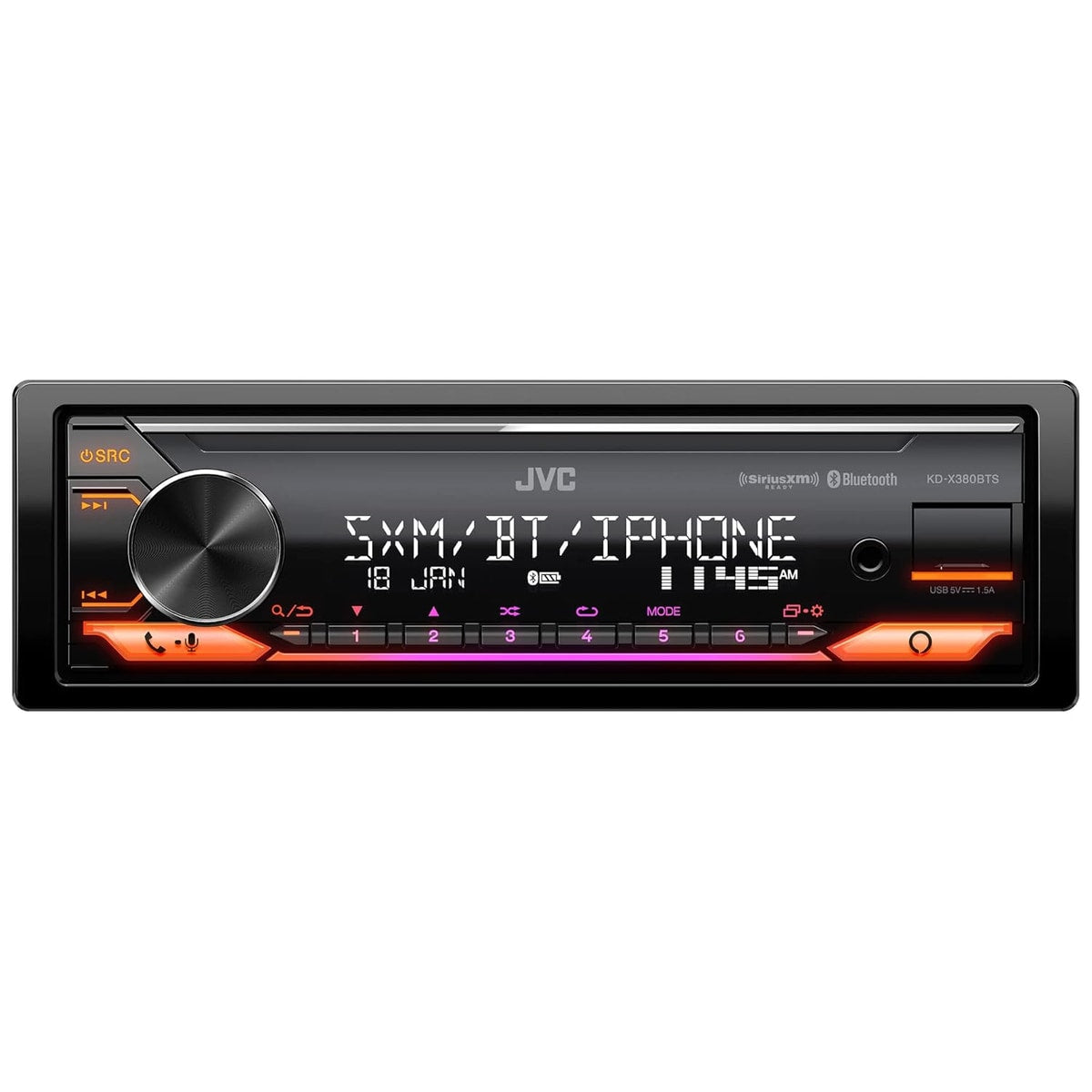 Refurbished JVC KD-X380BTS Single-DIN Digital Media Receiver