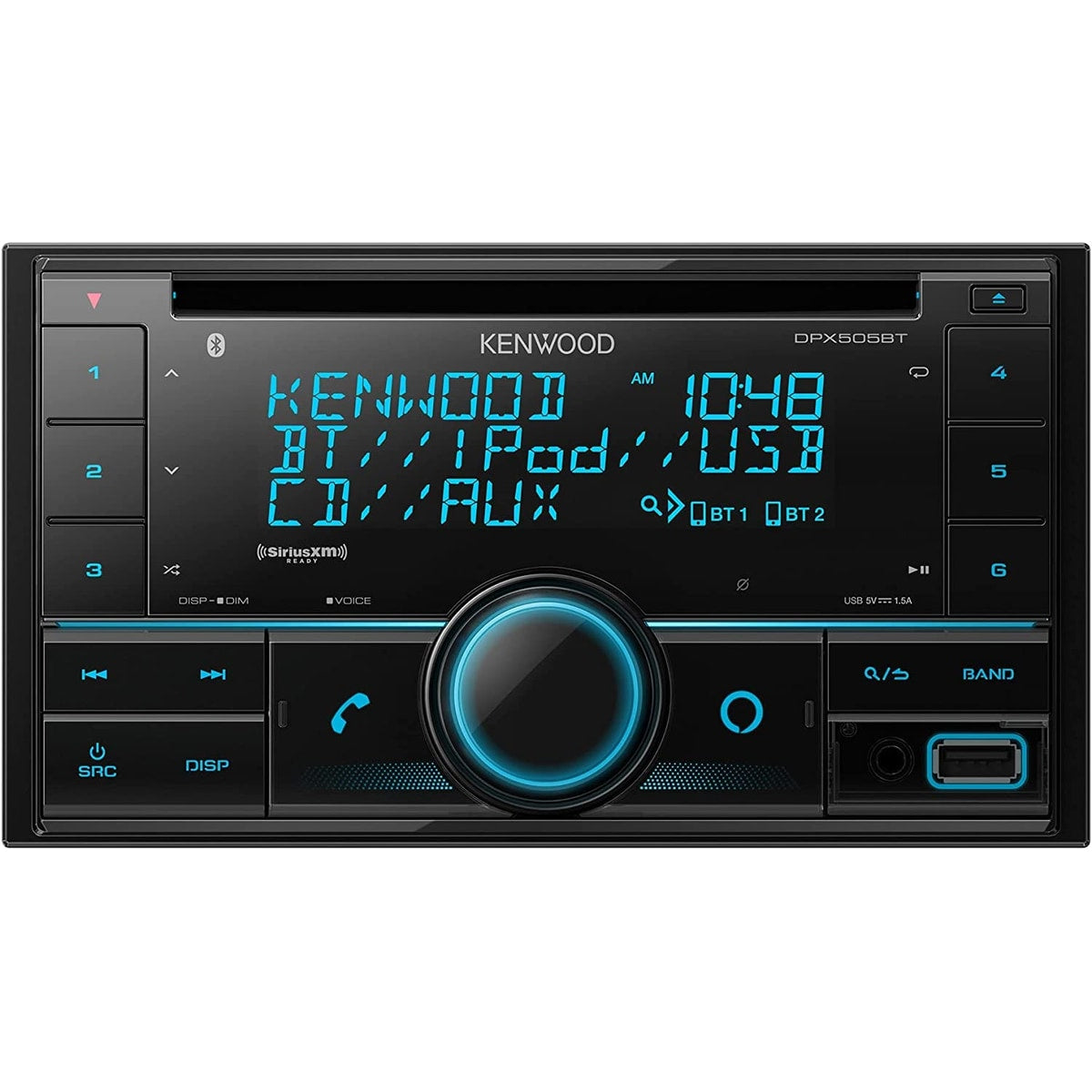Refurbished Kenwood DPX505BT Double-DIN Bluetooth Receiver