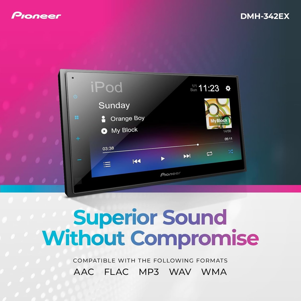 Refurbished Pioneer DMH-342EX 6.8" Touchscreen Multimedia Receiver