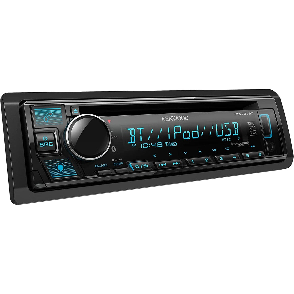 Refurbished Kenwood KDC-BT35 Single-DIN Bluetooth CD Receiver