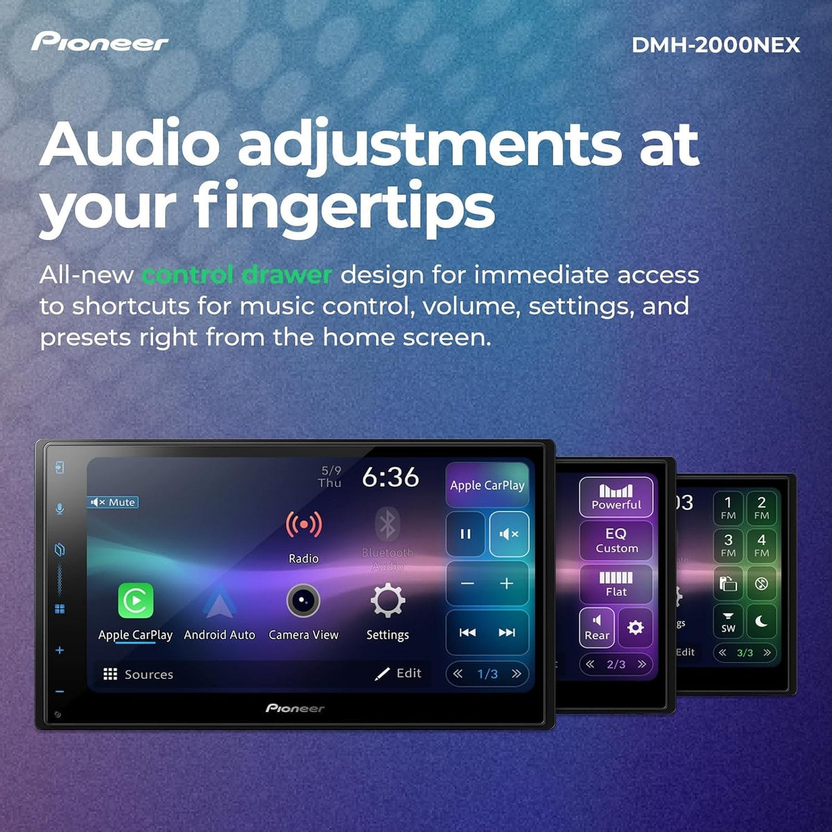Refurbished Pioneer DMH-2000NEX Double-DIN Multimedia Receiver