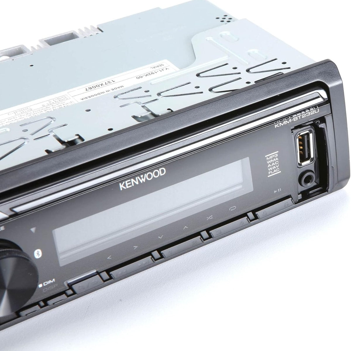 Refurbished Kenwood KMM-BT232U Single-DIN Digital Media Receiver