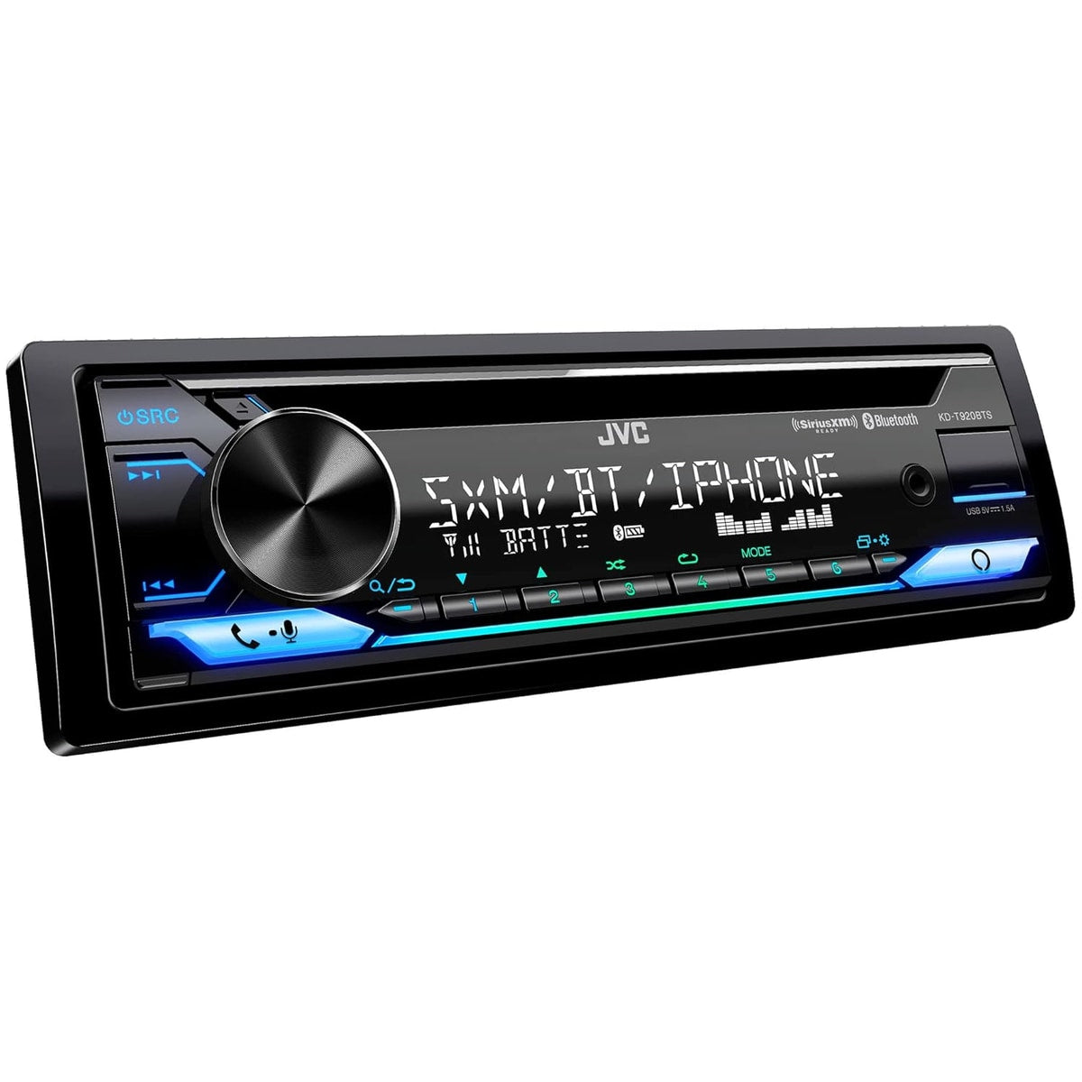 Refurbished JVC KD-T920BTS Single-DIN SiriusXM-Ready CD Receiver
