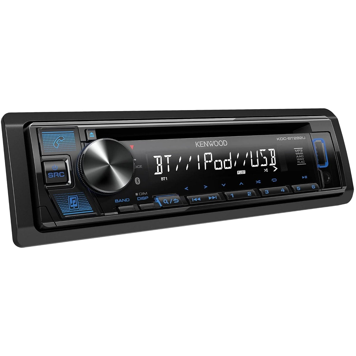 Refurbished Kenwood KDC-BT282U Single-DIN Bluetooth Receiver