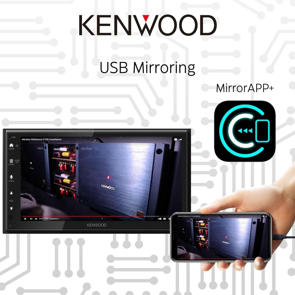Refurbished Kenwood DMX5020S 6.8" Multimedia Receiver