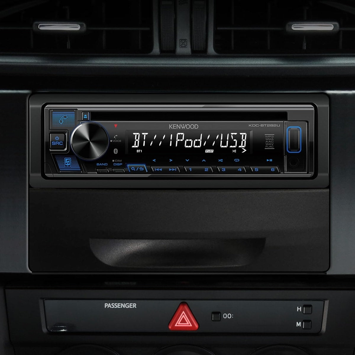 Refurbished Kenwood KDC-BT282U Single-DIN Bluetooth Receiver