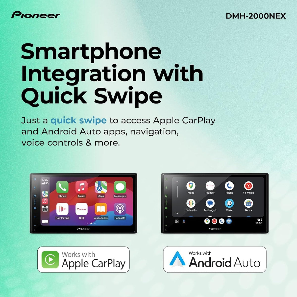 Refurbished Pioneer DMH-2000NEX Double-DIN Multimedia Receiver