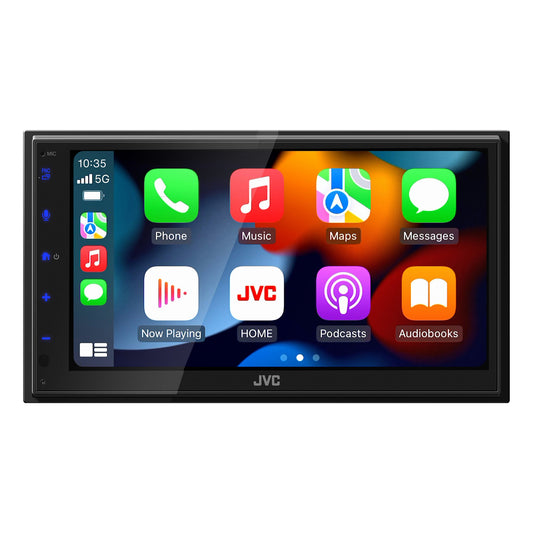 JVC KW-M590BT 6.8-Inch Digital Media Receiver with Apple CarPlay and Android Auto