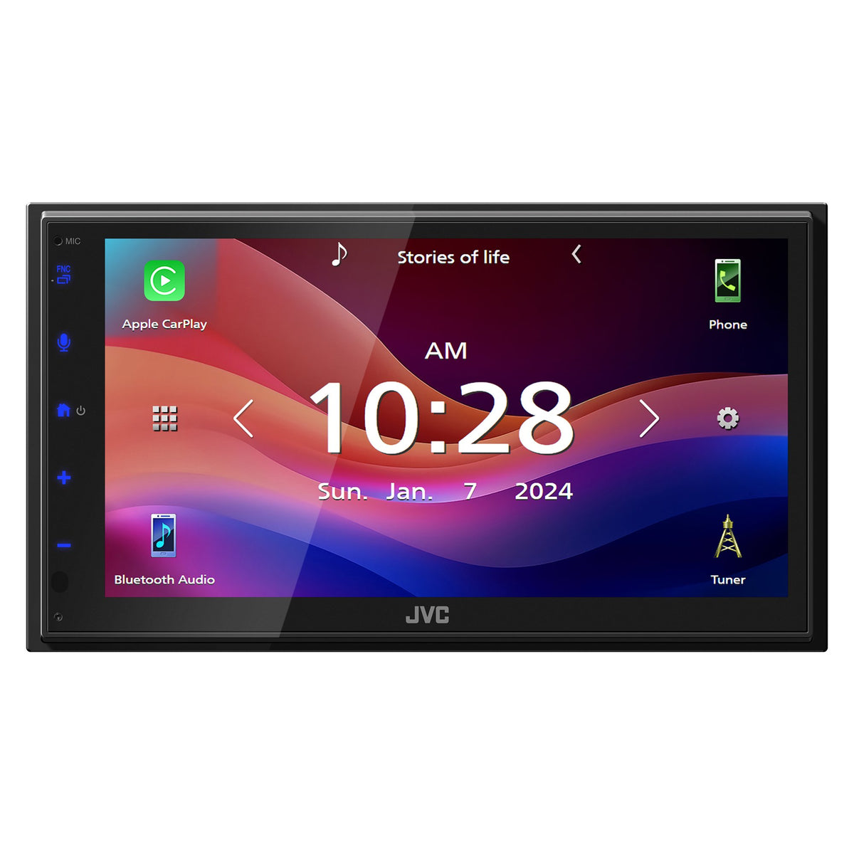 JVC KW-M695BW 6.8-Inch Digital Multimedia Receiver with Wireless Apple CarPlay, Android Auto and SiriusXM Ready