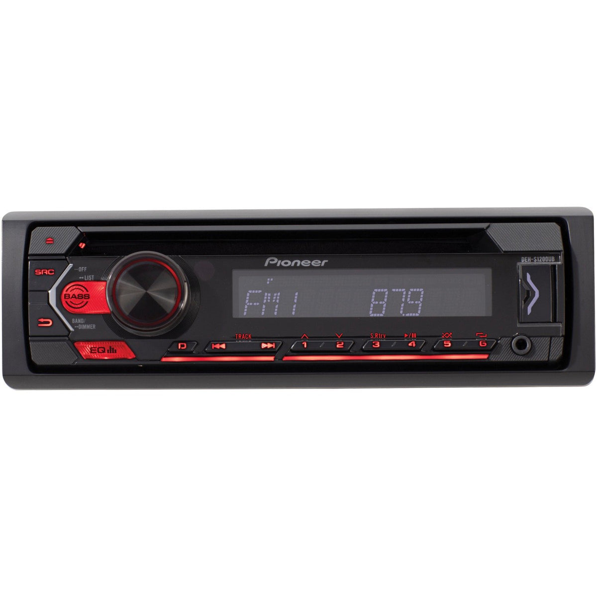 Pioneer DEH-S1200UB Single-DIN CD Receiver with USB and Aux Input