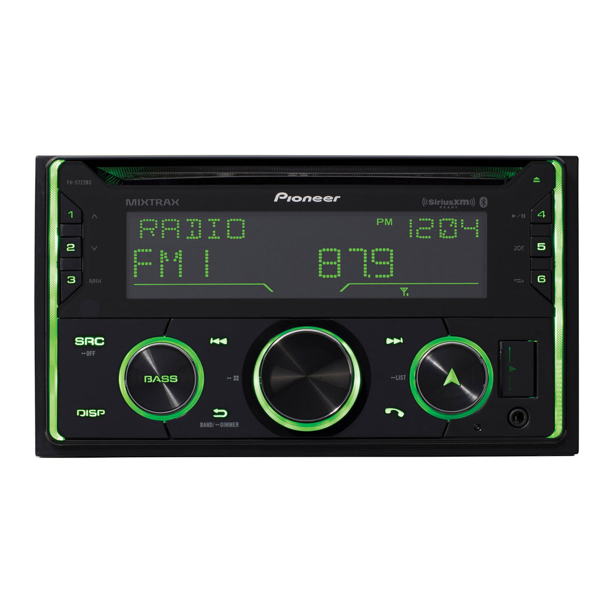 Pioneer FH-S722BS Double-DIN CD Receiver with Bluetooth, SiriusXM Ready