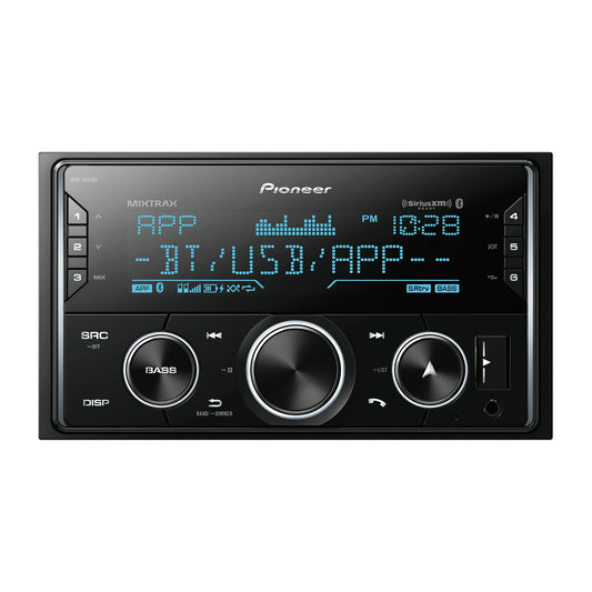Pioneer MVH-S622BS Double-DIN Digital Media Receiver with Bluetooth, SiriusXM Ready